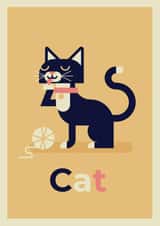 cat animal Card 28265 created by Tom Langton