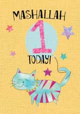 islamic 1 Birthday Card 9368 created by Basma! Papery