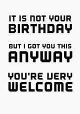 birthday just Card 34842 created by ValenneGB