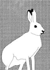 hare wildlife Card 35130 created by Kate Priestman Art