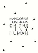 simple congrats New Baby Card 12399 created by Little Print Paper Co