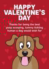 dog pet Valentines Day Card 29627 created by HC Illustrations