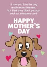 dog animal Mothers Day Card 29629 created by HC Illustrations
