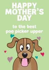 dog pet Mothers Day Card 7492 created by HC Illustrations