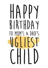 SISTER BROTHER Birthday Card 12403 created by LOVE PAPER RAINBOW