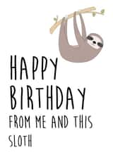 SLOTH KIDS Birthday Card 12404 created by LOVE PAPER RAINBOW
