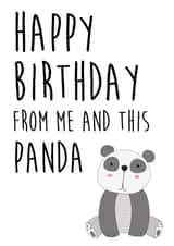 HAPPY PANDA Birthday Card 12405 created by LOVE PAPER RAINBOW