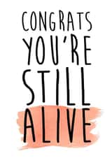 YOU'RE STILL Birthday Card 12408 created by LOVE PAPER RAINBOW