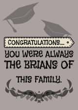 Male Female Graduation Card 12325 created by Nicky Bennett