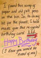 Male Female Birthday Card 34953 created by Nicky Bennett