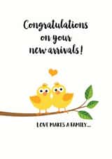 Adoption LGBTQ New Baby Card 12333 created by Philippa H