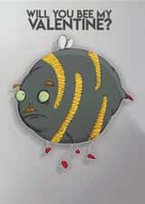 valentine bee Card 35165 created by DengalsDoodles