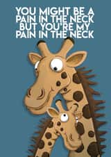 giraffe neck Valentines Day Card 35168 created by DengalsDoodles