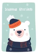 Adult Animal Christmas Card 26645 created by Ink & Ocean