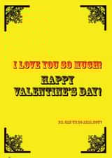 rude anal Valentines Day Card 35363 created by yourmum cards