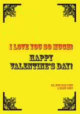 rude blow Valentines Day Card 35367 created by yourmum cards