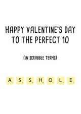 Funny Scrabble Valentine's Day Card – Playful and Cheeky Gift for Him or Her created by Pack a Punch Designs