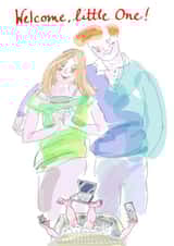 Male Female New Baby Card 35426 created by Granny Ros