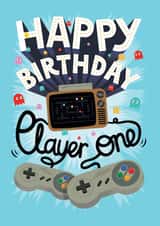 Gamer player Birthday Card 1270 created by Benjamin Anthonisz