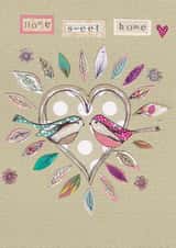 lovebirds Female New Home Card 12518 created by Mary's House Designs