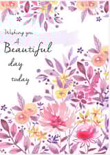 Classic Engagement/Marriage/Birthday Card - Flowers created by Victoria Nelson