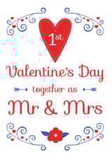 Mr Mrs Valentines Day Card 4788 created by Hello Fridays Studio