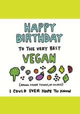 Happy Birthday Vegan Birthday Card created by Angela Chick
