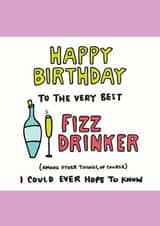 Happy Birthday Fizz Drinker Card created by Angela Chick