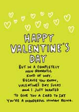Completely Non-Romantic Valentine's Day Card created by Angela Chick