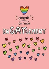 Engaygement Gay Engagement Card created by Angela Chick