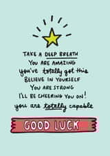 Good Luck Card created by Angela Chick
