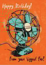 Biggest Fan Birthday Card 25168 created by Rocket68