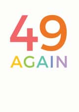 49 50 Birthday Card 10599 created by Studio 9