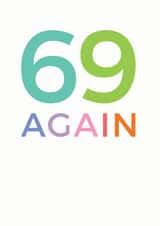 69 70 Birthday Card 10601 created by Studio 9