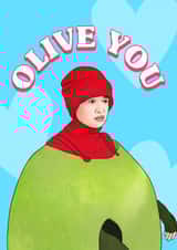 olive angus Valentines Day Card 32435 created by Hey Huns It's Nicole
