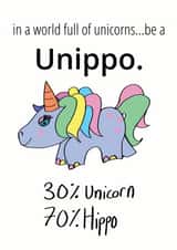 unicorn friend Valentines Day Card 35735 created by Pretty/Insulting