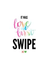 Tinder humour Valentines Day Card 30806 created by Anna Kathryn 