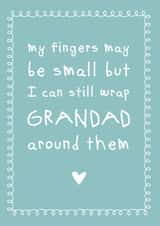 Wrapped around my little finger Father's Day card 1000 created by Cloud 9 Design