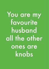 husband knobs Anniversary Card 35983 created by OBJECTABLES