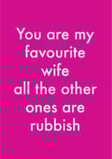 wife favourite Valentines Day Card 35984 created by OBJECTABLES