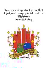 merry funny Birthday Card 12790 created by OBJECTABLES