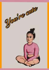 girly illustration Valentines Day Card 36076 created by Myrtle Munday