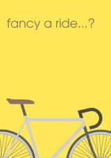 cyclist bicycle Valentines Day Card 30969 created by Rudi & Co.