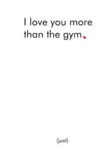 gym love Valentines Day Card 36189 created by Different Design Co