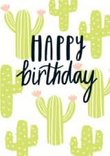 happy cactus Birthday Card 11114 created by Sadler Jones