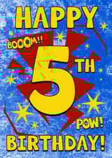 Male Action Birthday Card 9947 created by Alex Dato