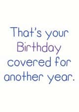 Birthday Covered Card 36126 created by Rubber John