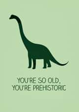 dinosaur old Birthday Card 13126 created by Joey Marsh