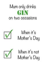 mum gin Mothers Day Card 7736 created by Victoria Grace Designs