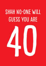 happy 40th birthday card created by Afewhometruths